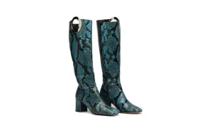 Iconic Tom Ford for Gucci - Python Blue Boots - IT  7 1/2 Iconic Tom Ford for Gucci - Python Blue Boots - IT  7 1/2