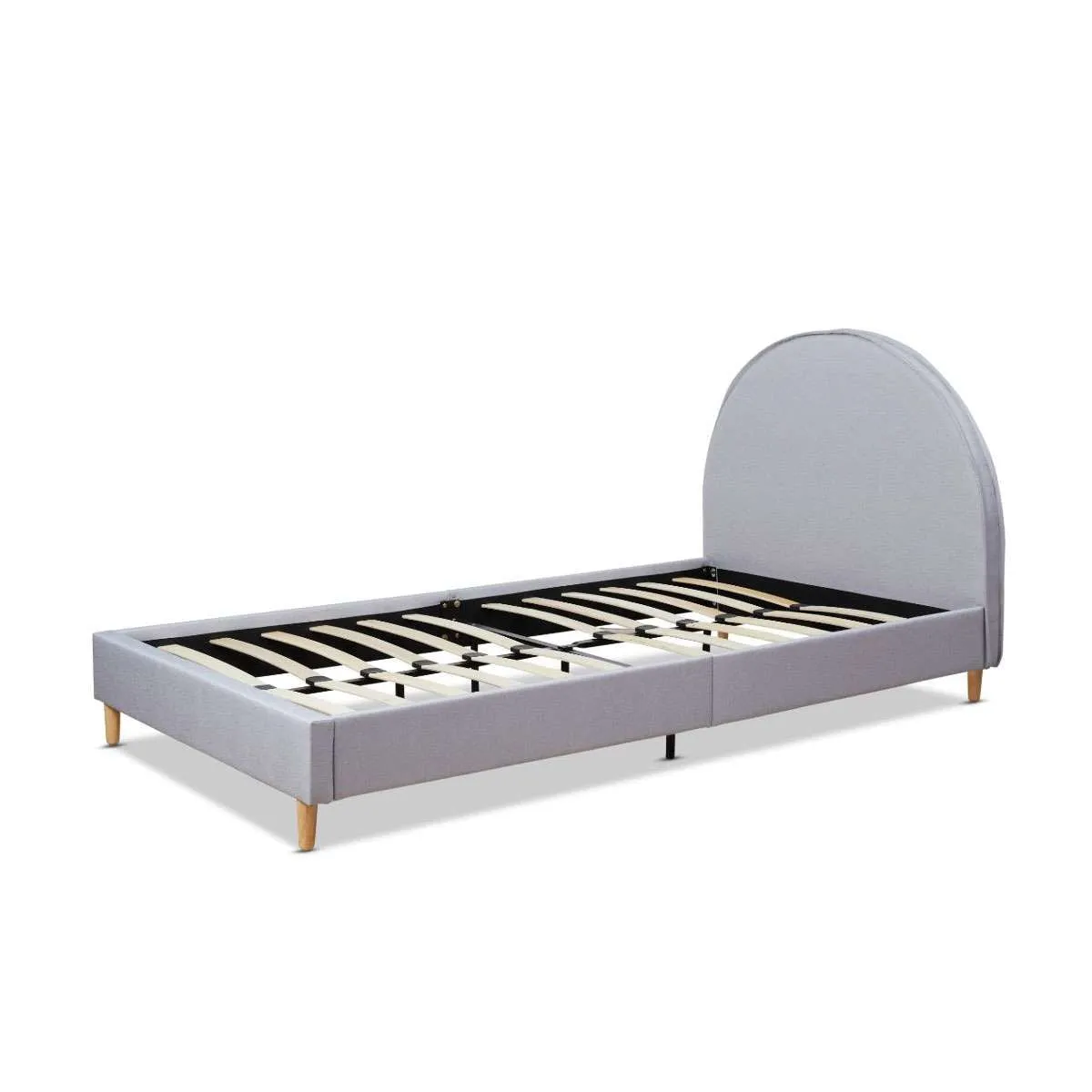 Imogen King Single Bed - Light Grey
