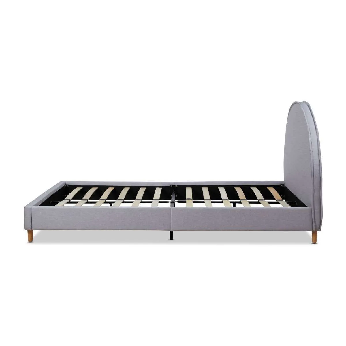 Imogen King Single Bed - Light Grey