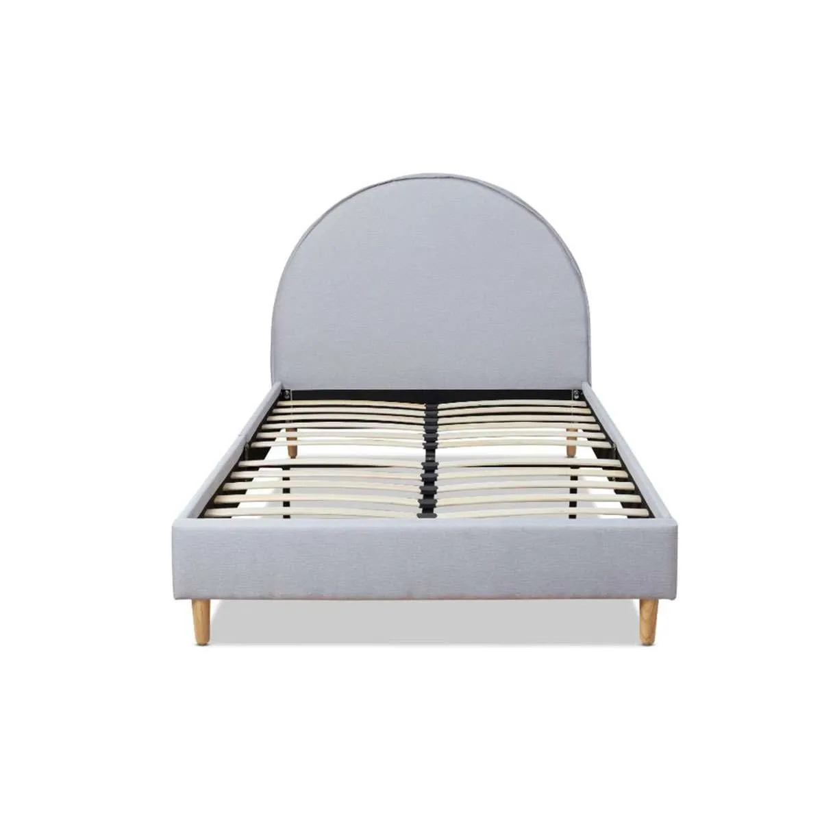 Imogen King Single Bed - Light Grey