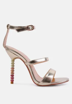 Lawsuit Rhinestone Ball Heel Satin Sandals By Ruw Lawsuit Rhinestone Ball Heel Satin Sandals By Ruw