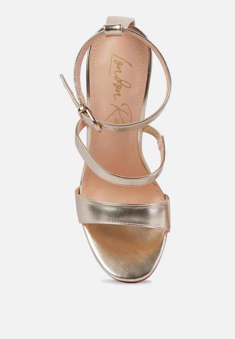 Lawsuit Rhinestone Ball Heel Satin Sandals By Ruw