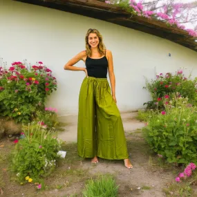 Lime Green Wide Leg Palazzo Pants Lime Green Wide Leg Palazzo Pants
