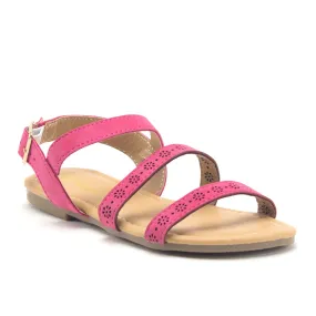 Little Girls Kids Open Toe Strappy Floral Slingback Flats Dress Sandals Little Girls Kids Open Toe Strappy Floral Slingback Flats Dress Sandals