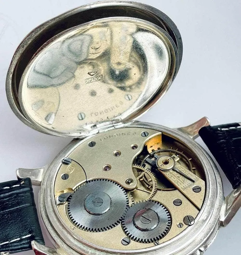 Longines Pocket Watch Converted Wristwatch 1889 Silver