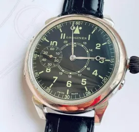 Longines Pocket Watch Converted Wristwatch 1889 Silver Longines Pocket Watch Converted Wristwatch 1889 Silver
