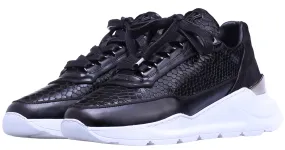 LOW-TOP BNJ HECTOR RUNNER PYTHON EFFECT BRUSHED LEATHER LOW-TOP BNJ HECTOR RUNNER PYTHON EFFECT BRUSHED LEATHER