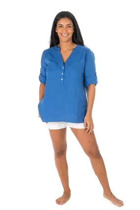 Martha Popover Tunic - Nautical Blue Martha Popover Tunic - Nautical Blue