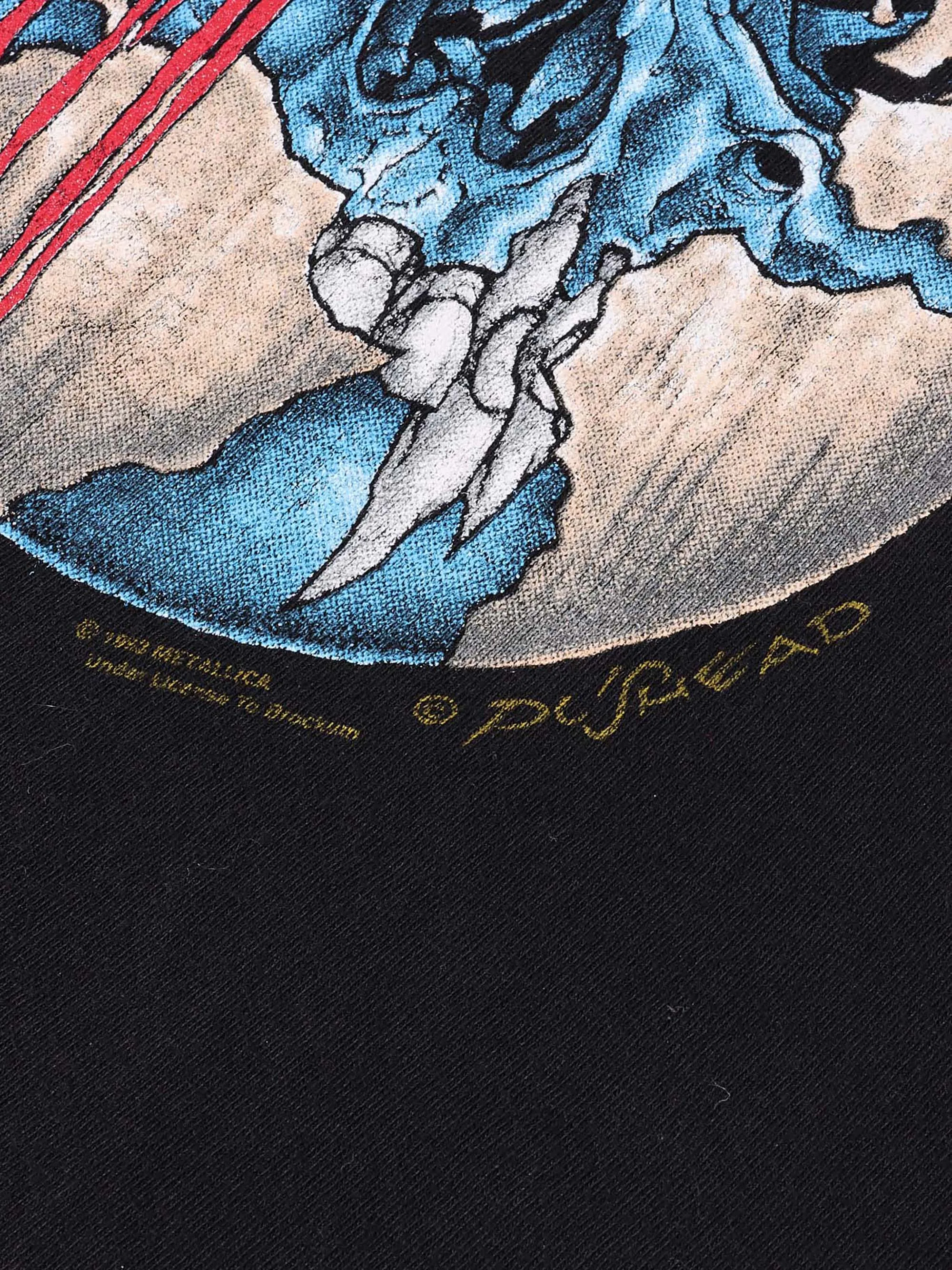 Metallica Nowhere Else To Roam 1993 Europe Tour T-Shirt Size XL