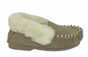 Moccasins Thick Sole Beige Australian Made Moccasins Thick Sole Beige Australian Made