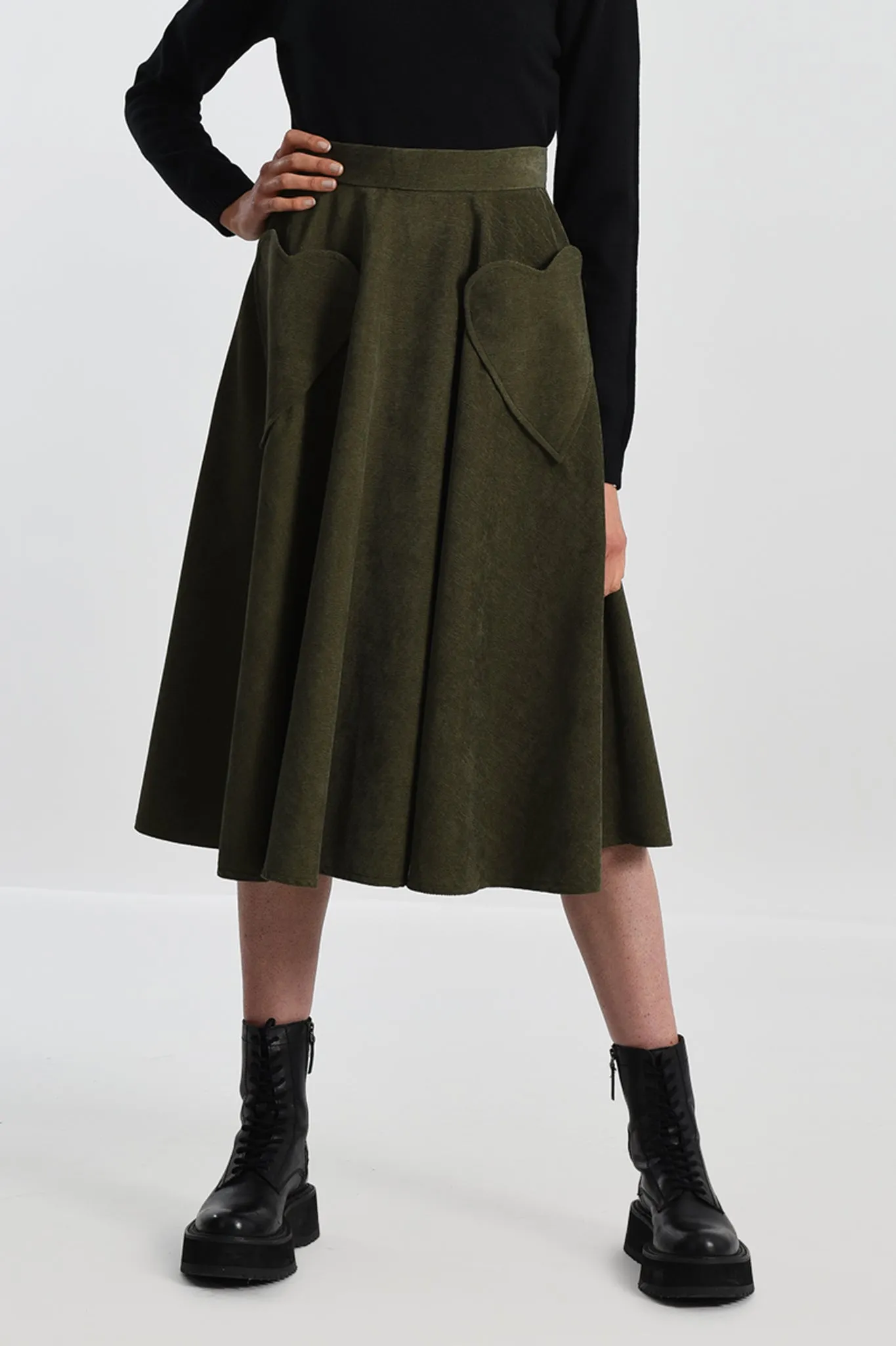 Molly Bracken Kahki Woven Skirt