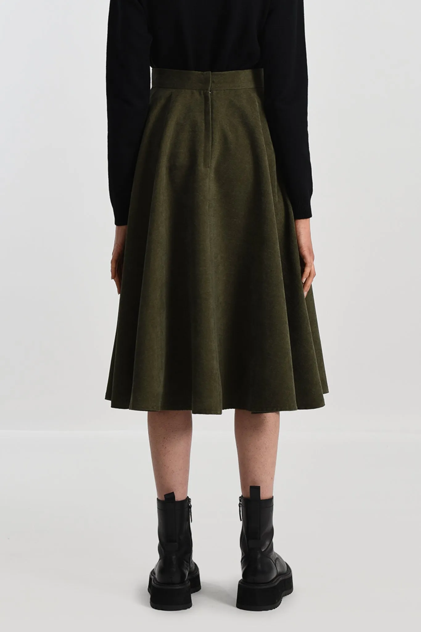 Molly Bracken Kahki Woven Skirt