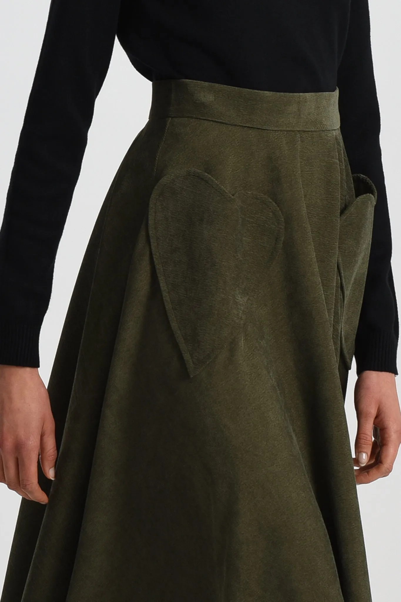 Molly Bracken Kahki Woven Skirt