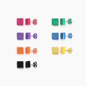Monochrome Essentials: Square Studs Earrings (7 PACK) Monochrome Essentials: Square Studs Earrings (7 PACK)