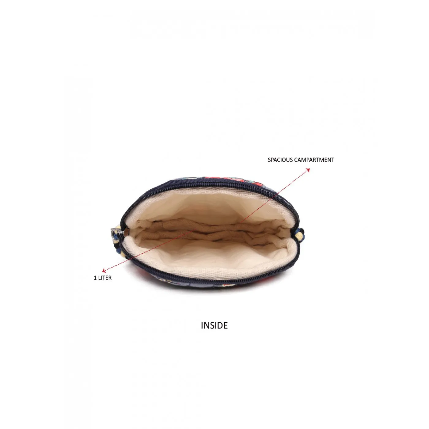Multi Color Cotton Sheeting Womens Sling Bag Medium Size