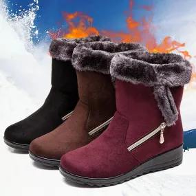 New Snow Boots For Woman With Wedges Heels