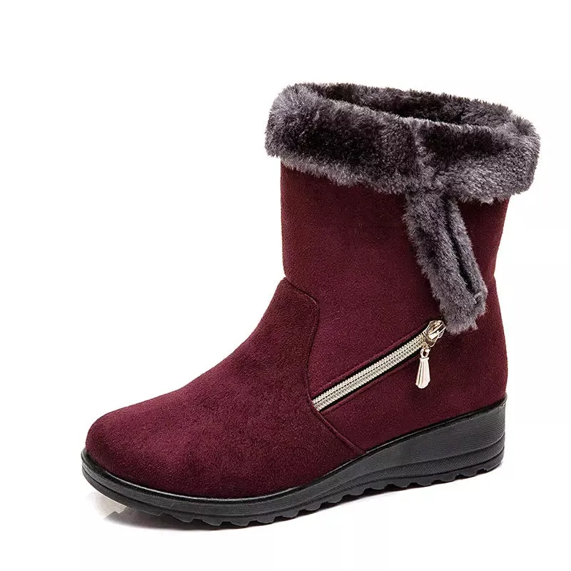 New Snow Boots For Woman With Wedges Heels