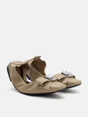 Noelle Diamante Bow Foldable Flats Noelle Diamante Bow Foldable Flats