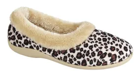 Ocelot Velour Collar Slipper - Penny Ocelot Velour Collar Slipper - Penny