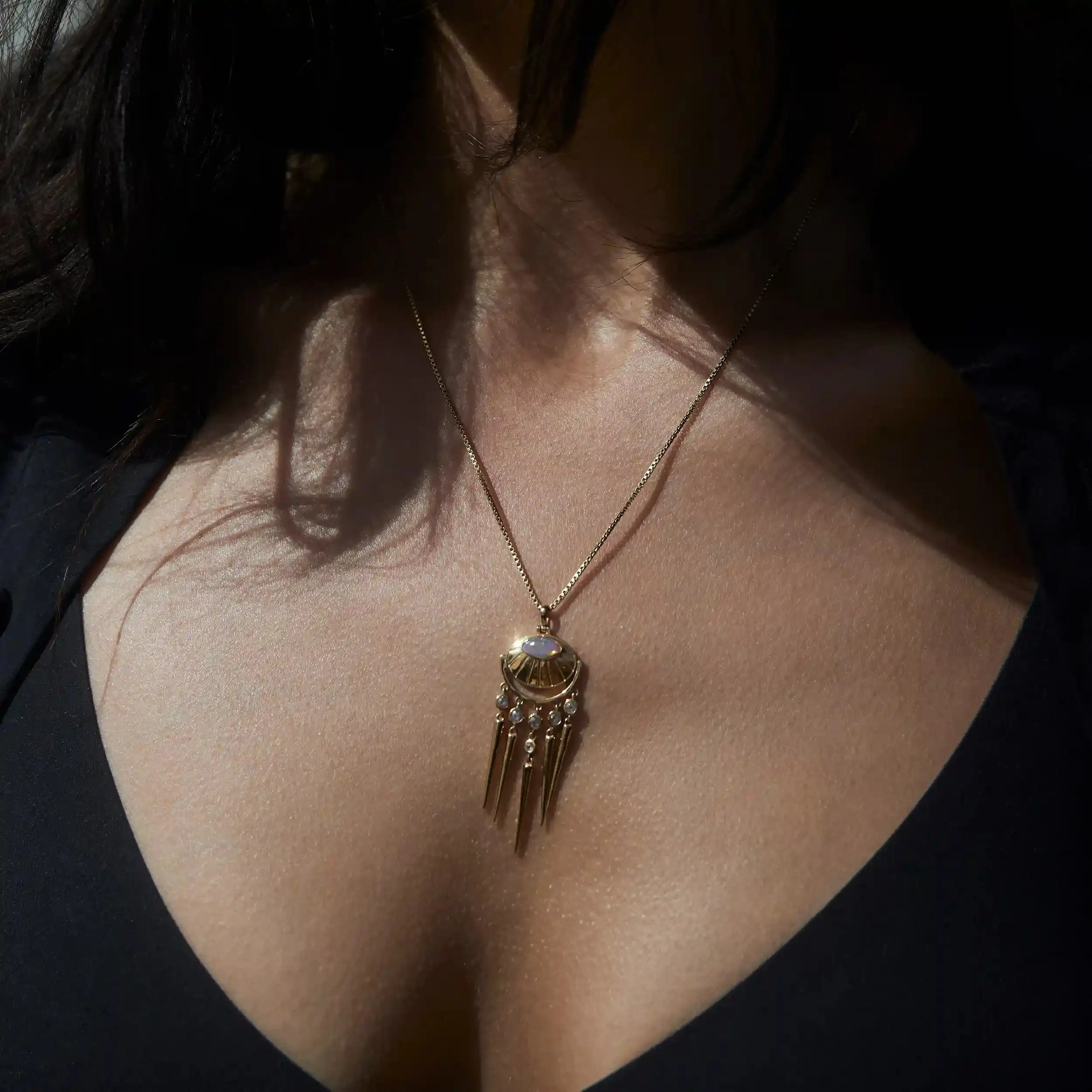 Opal Wind Chime Amulet