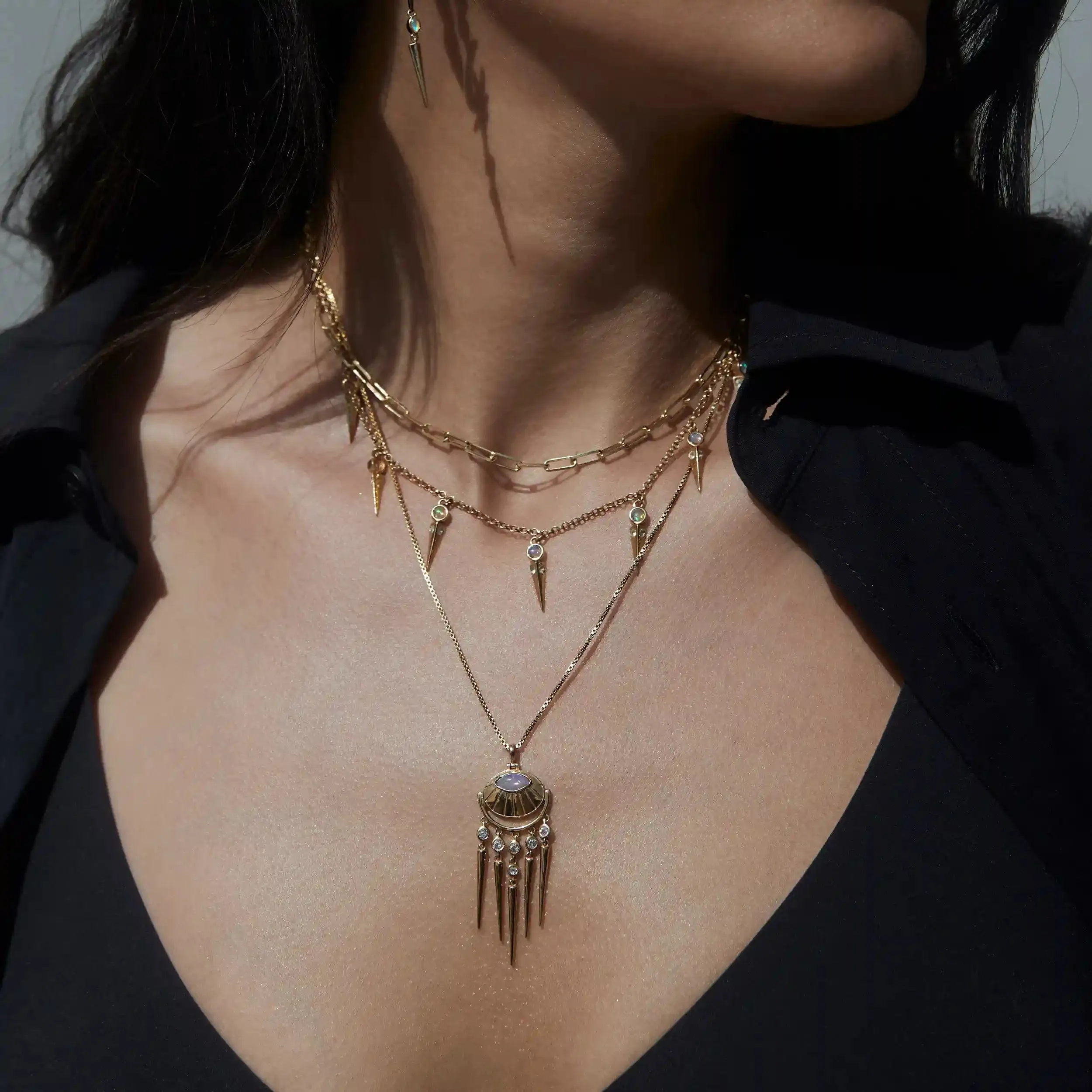 Opal Wind Chime Amulet