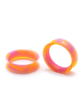 Orange & Pink Tie Dye Swirl Silicone Ear Skins Orange & Pink Tie Dye Swirl Silicone Ear Skins