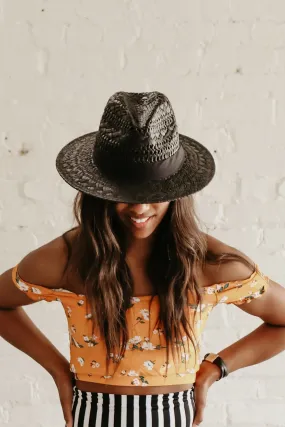 Panama Hat w/ Band- {Black, Natural, & Camel} Panama Hat w/ Band- {Black, Natural, & Camel}