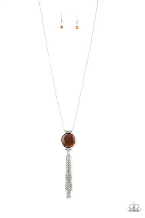 Paparazzi Happy As Can BEAM - Brown Necklace Paparazzi Happy As Can BEAM - Brown Necklace