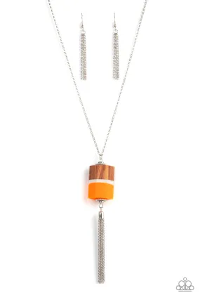 Paparazzi Reel It In - Orange Necklace Paparazzi Reel It In - Orange Necklace