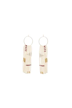 Pembetatu Small Hoop Earrings - PINK/GOLD/BURGUNDY/TAUPE Pembetatu Small Hoop Earrings - PINK/GOLD/BURGUNDY/TAUPE
