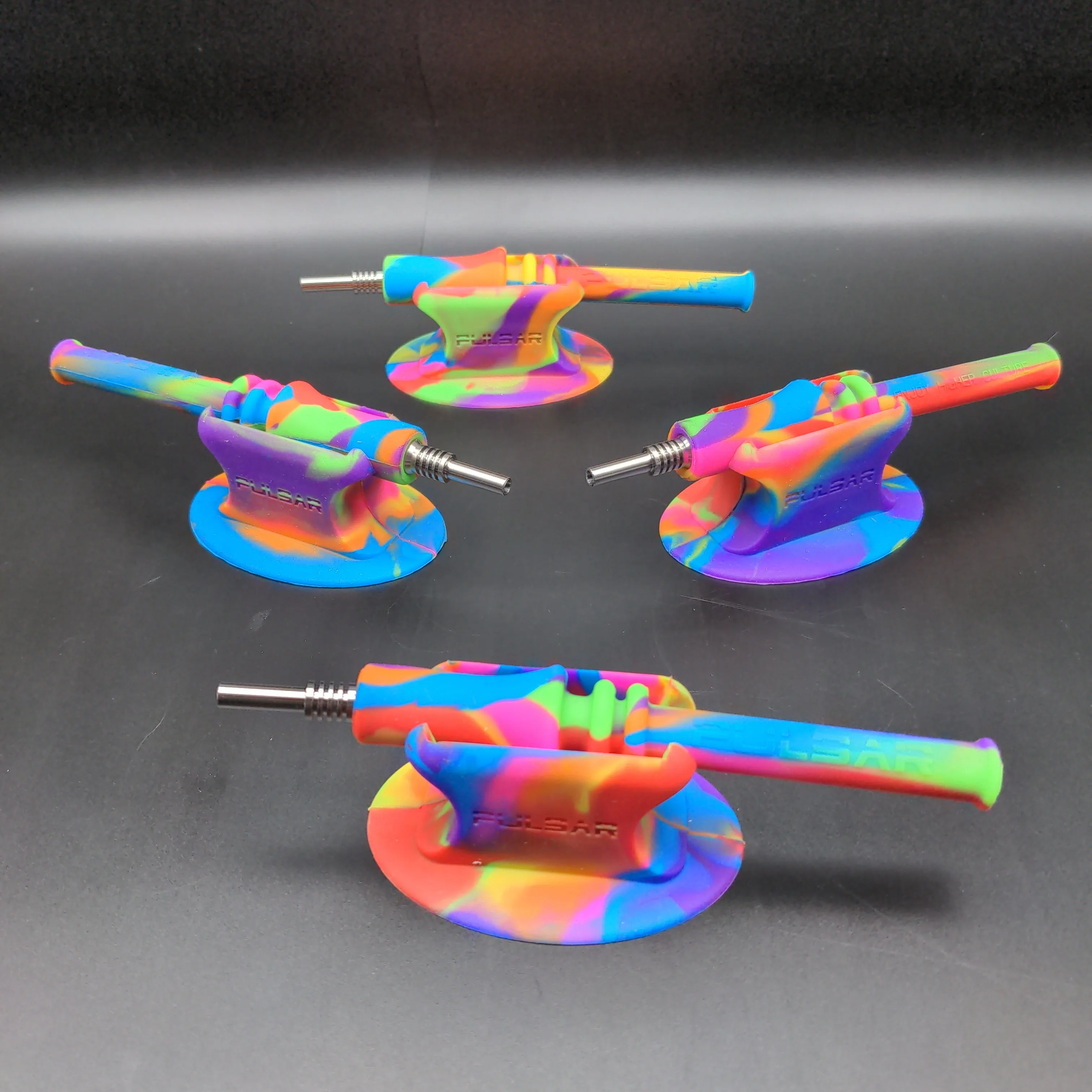 Pulsar RIP Silicone Vapor Straw w/ Stand- 6.25 / Tie Dye