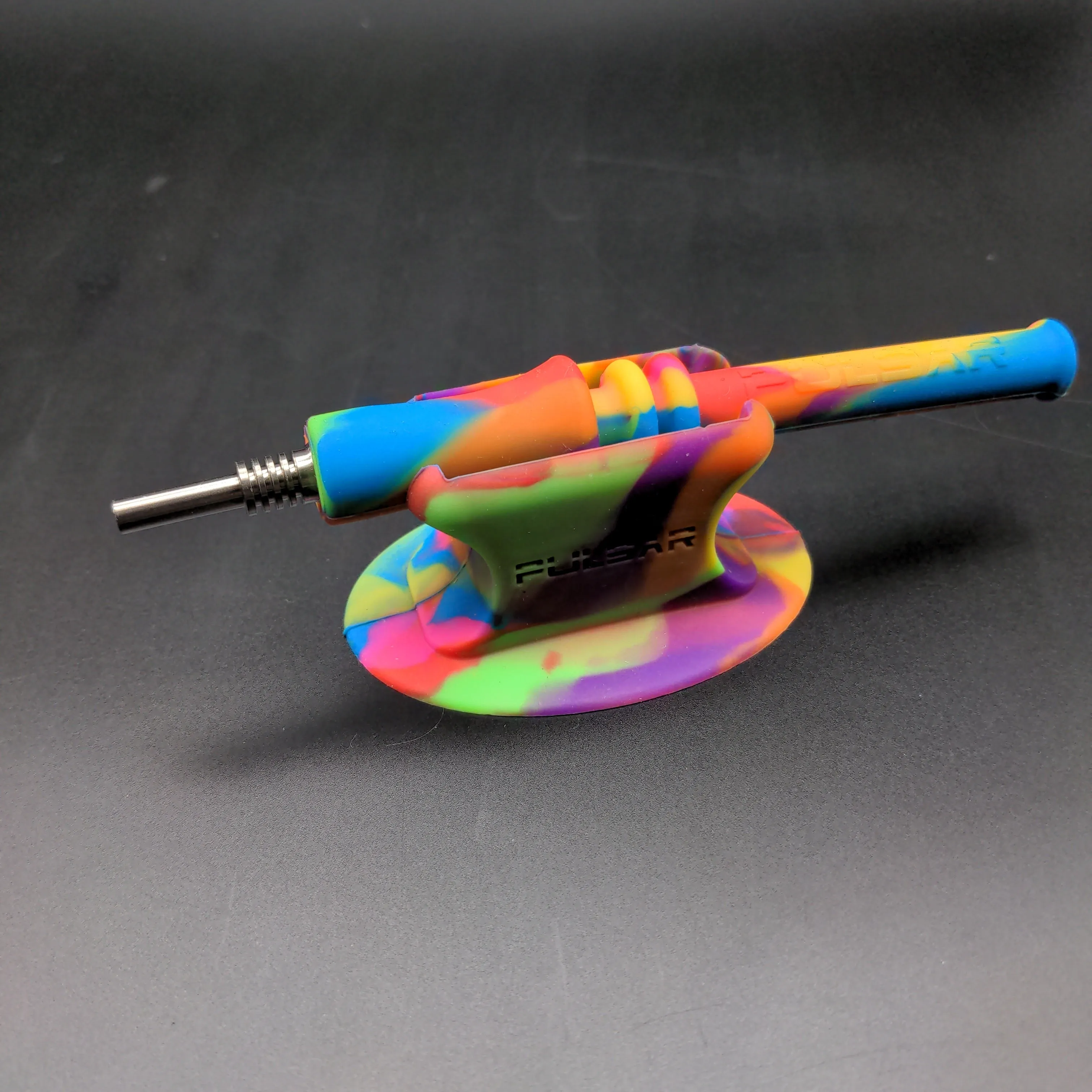 Pulsar RIP Silicone Vapor Straw w/ Stand- 6.25 / Tie Dye