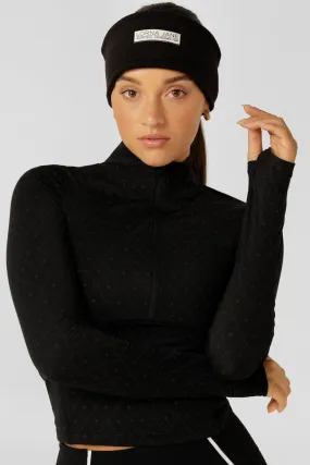 Reflective Polar Fleece Headband | Black Reflective Polar Fleece Headband | Black