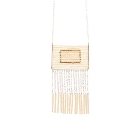Samburu Tassel Necklace - OFF WHITE (SAMPLE) Samburu Tassel Necklace - OFF WHITE (SAMPLE)