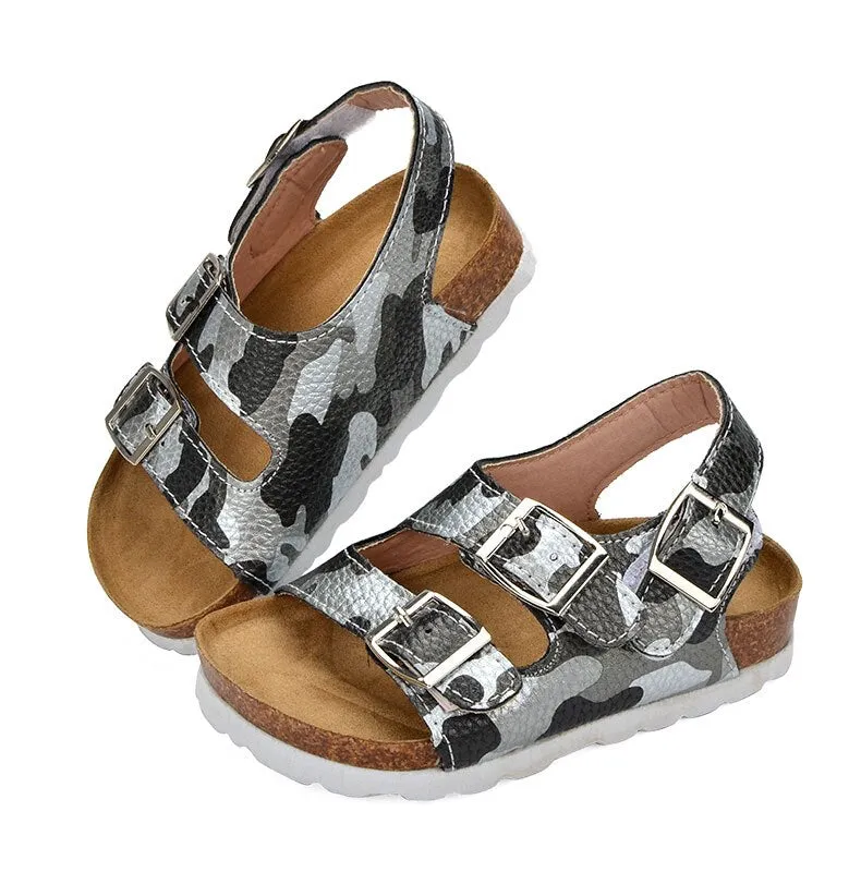 Sandals Child Footwear For Children Girls And Boys Breathable  Flats  Shoes Summer leather