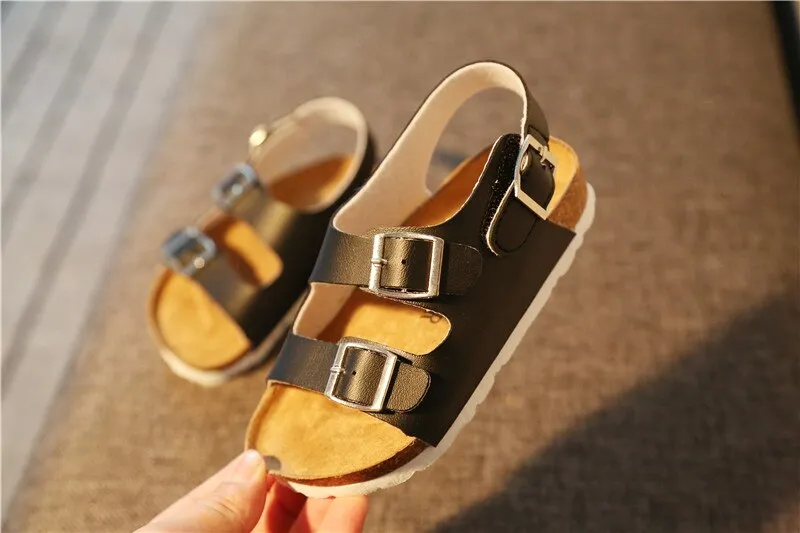 Sandals Child Footwear For Children Girls And Boys Breathable  Flats  Shoes Summer leather
