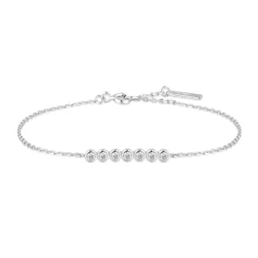 Silver Bezel Set Bracelet Silver Bezel Set Bracelet