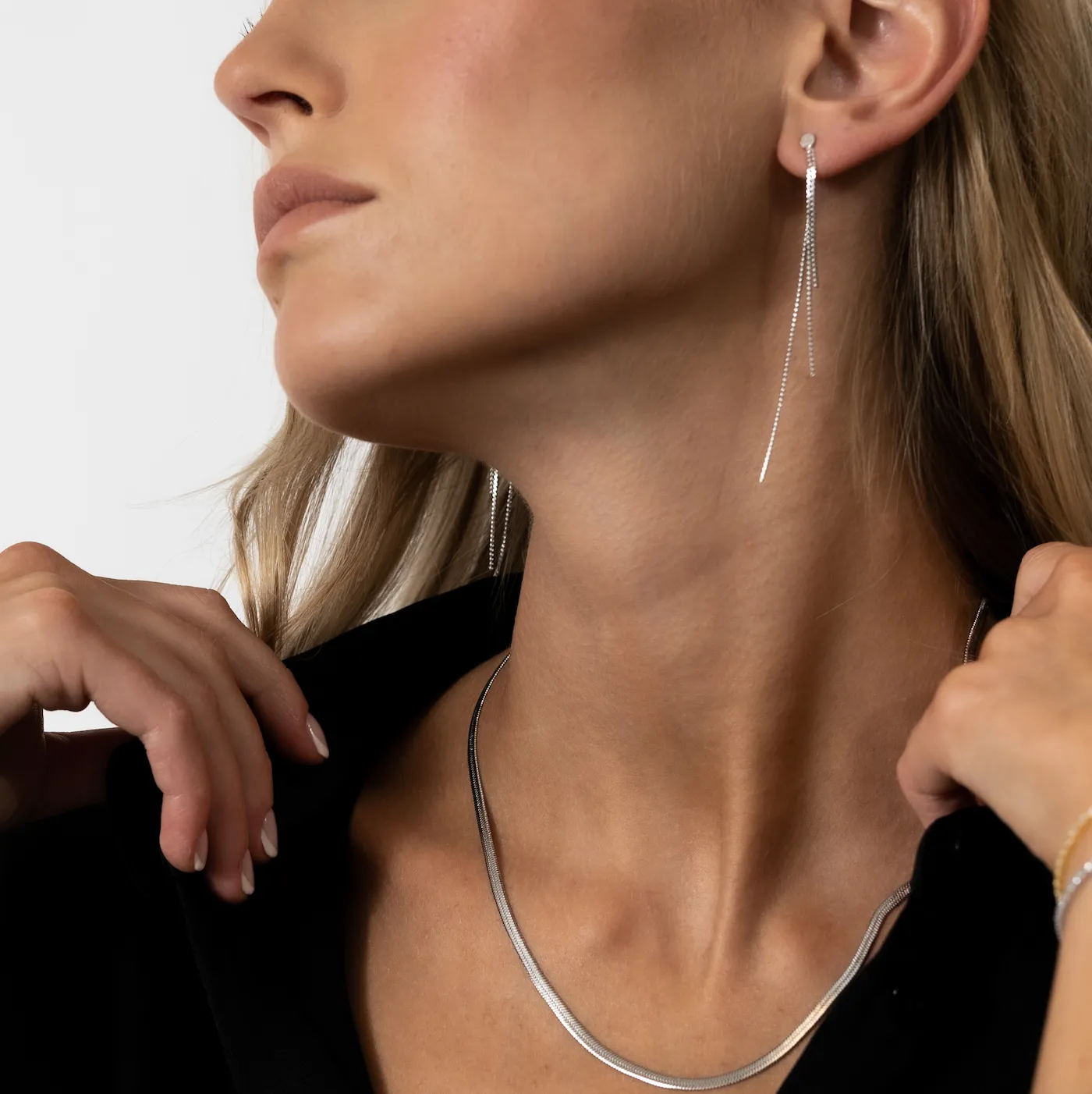 TASSEL DROP EARRINGS Silver