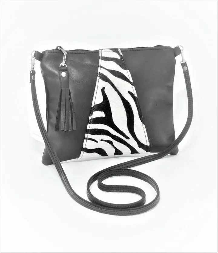 Thandana Crossover Animal Print Leather Handbag