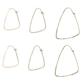 Triangle Hoop Earrings Triangle Hoop Earrings