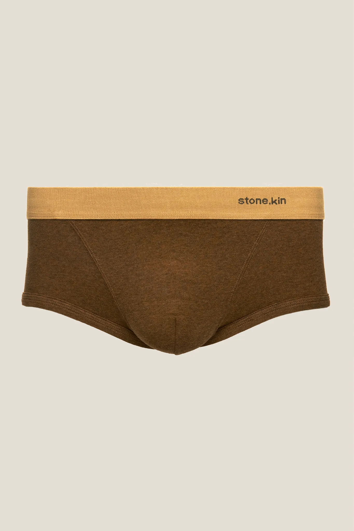 Trunk in Organic Cotton Rib - Brown & Camel