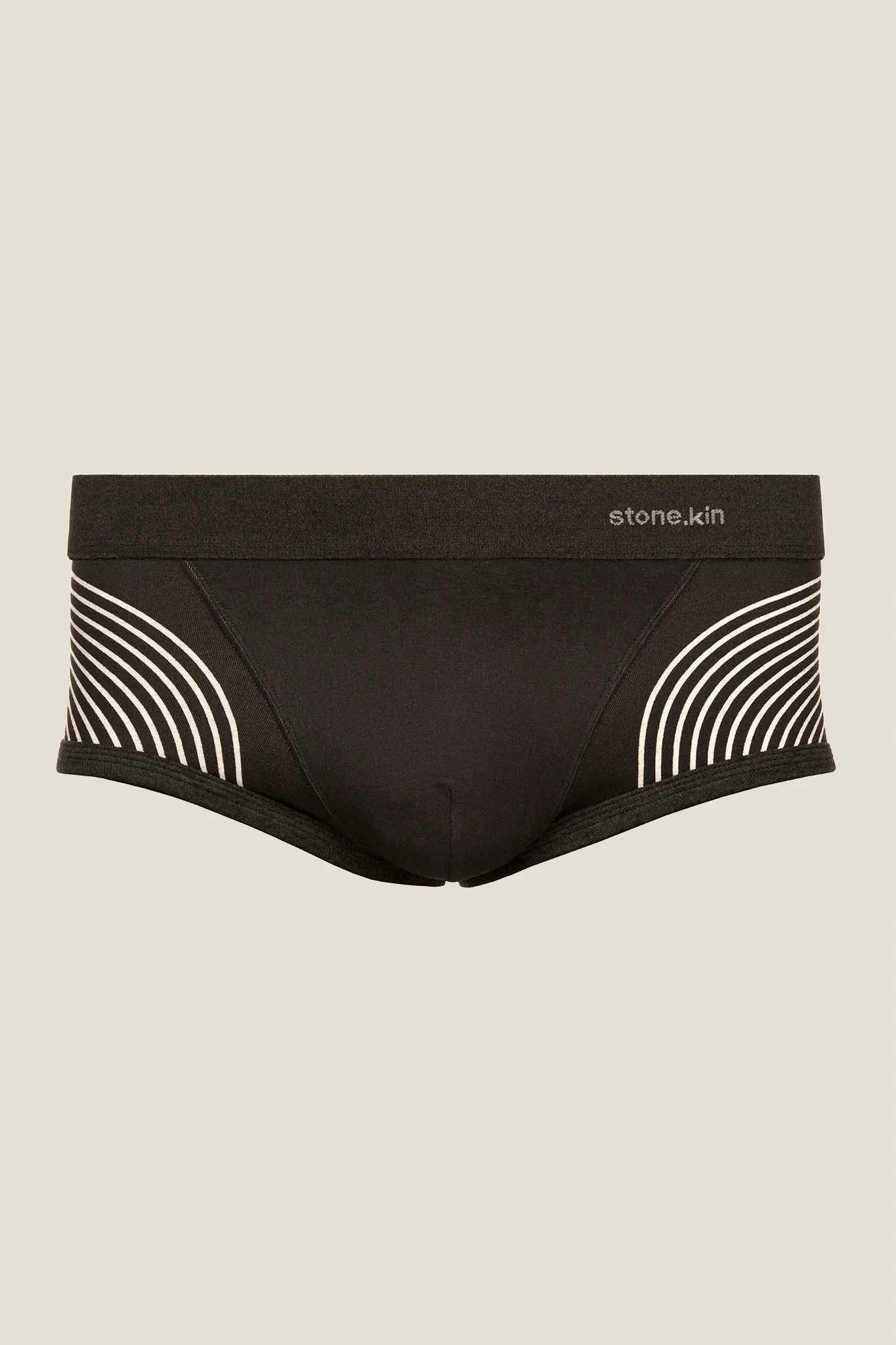 Trunk in Organic Cotton - Tar with Lines