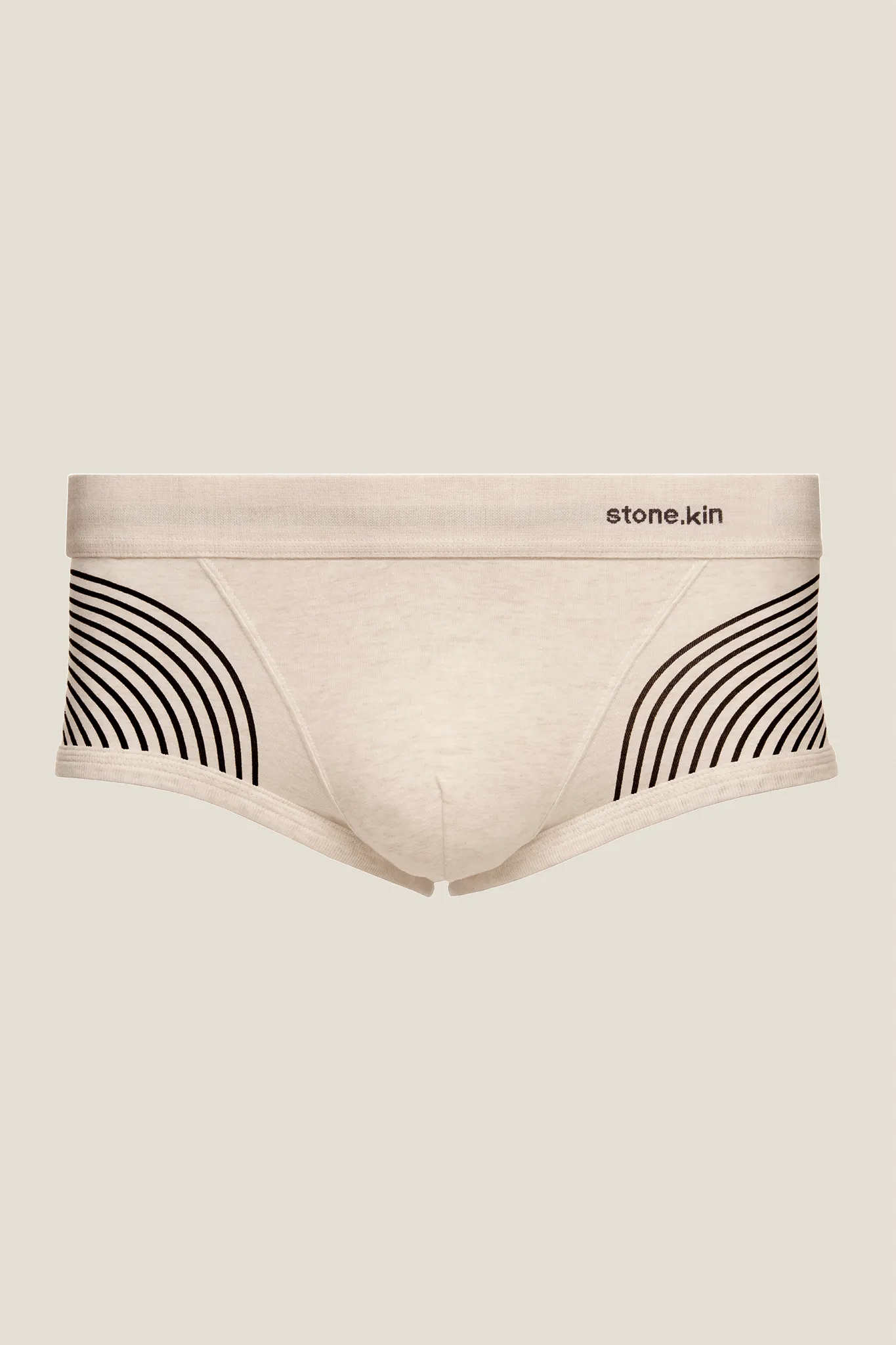 Trunk in Organic Organic Cotton - Bone with Lines