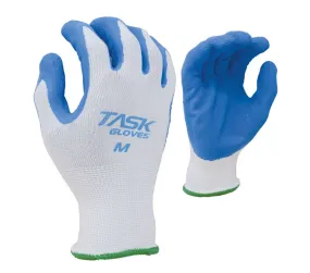 (TSK2005) 13G White Polyester Liner, Blue Crinkle Latex Palm Coated Gloves (TSK2005) 13G White Polyester Liner, Blue Crinkle Latex Palm Coated Gloves
