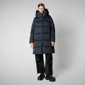 Woman's coat Sibyl in blue black Woman's coat Sibyl in blue black