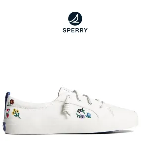 Women's Crest Vibe Floral Sneaker White (STS89179) Women's Crest Vibe Floral Sneaker White (STS89179)